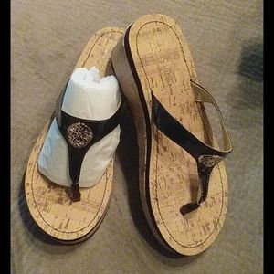 Charming Charlie wedge sandals